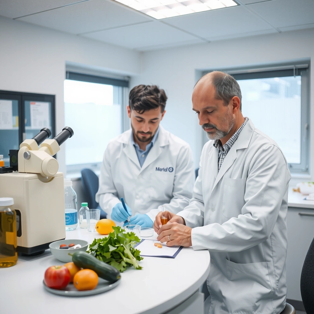 Équipe fondatrice de Nutrifrancecx en laboratoire