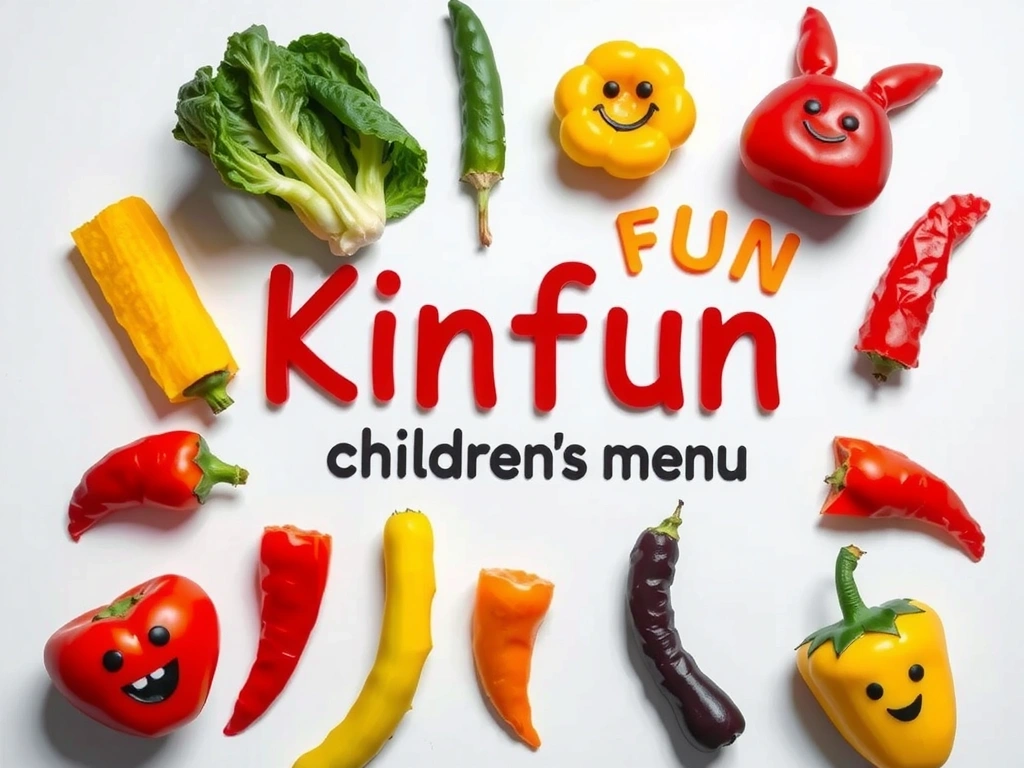 Menu enfants ludique